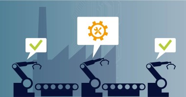 Graphical depiction of an industrial Production line