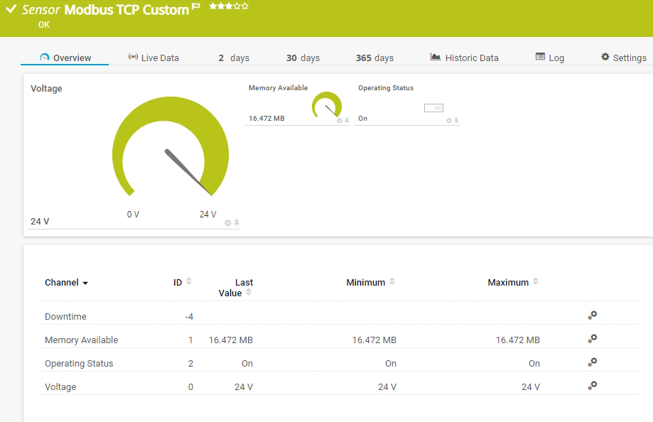 Modbus TCP Custom